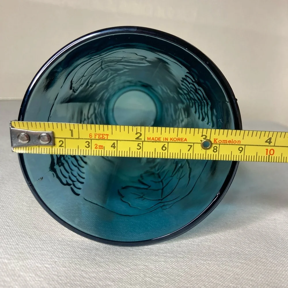 Vintage Indiana Blue Harvest Grape Carnival 3 Glasses - Picture 10 of 10